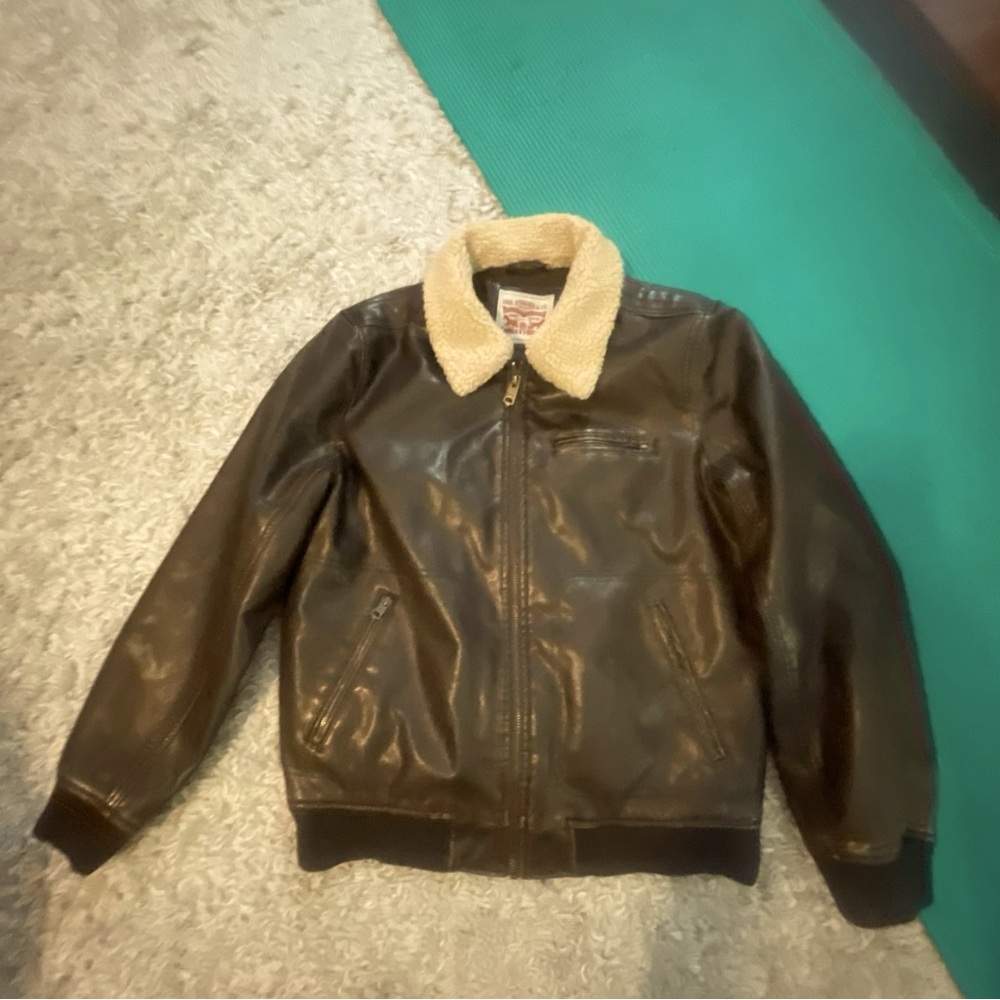 LEVI'S Men's Quilted Lined Dark/Brown Jacket Size L